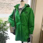 products rain jacket green charles river monogrammed close up (1)