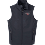 products soft shell vest embroidered black team