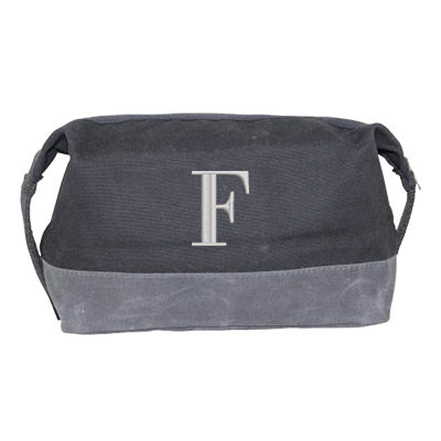 6893 waxed dopp kit black