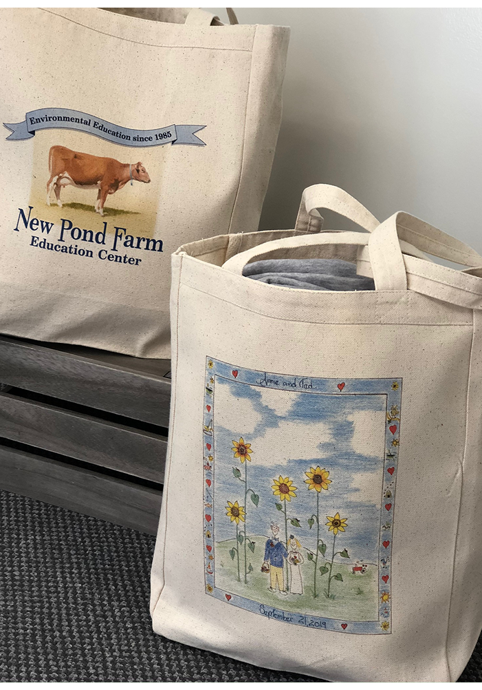 Products Totes & grocery bags new pond wedding