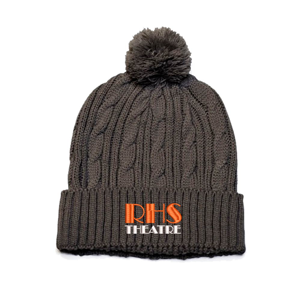 beanie embroidered school team